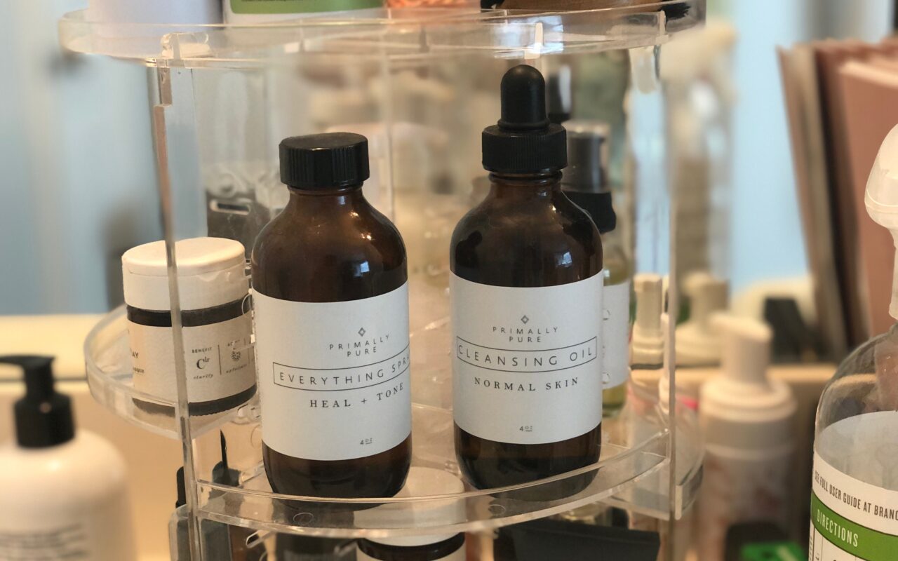 My skincare routine using non-toxic skincare products
